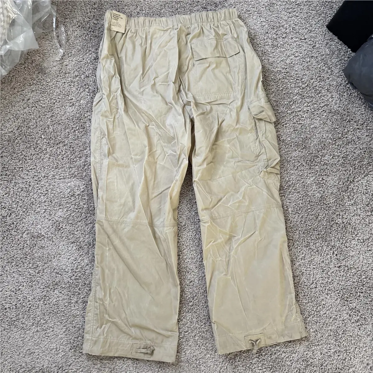 Nike clothing - Nike Sportswear Tech Pack Waxed Canvas Cargo Pants - FN2614-247 - Khaki (UPC: 196977207624) 4