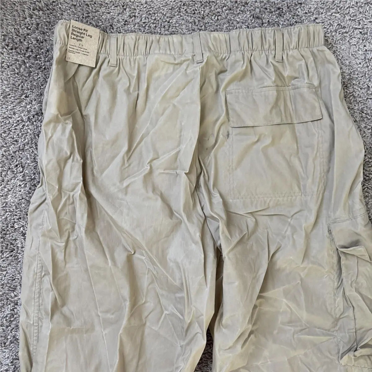 Nike clothing - Nike Sportswear Tech Pack Waxed Canvas Cargo Pants - FN2614-247 - Khaki (UPC: 196977207624) 6