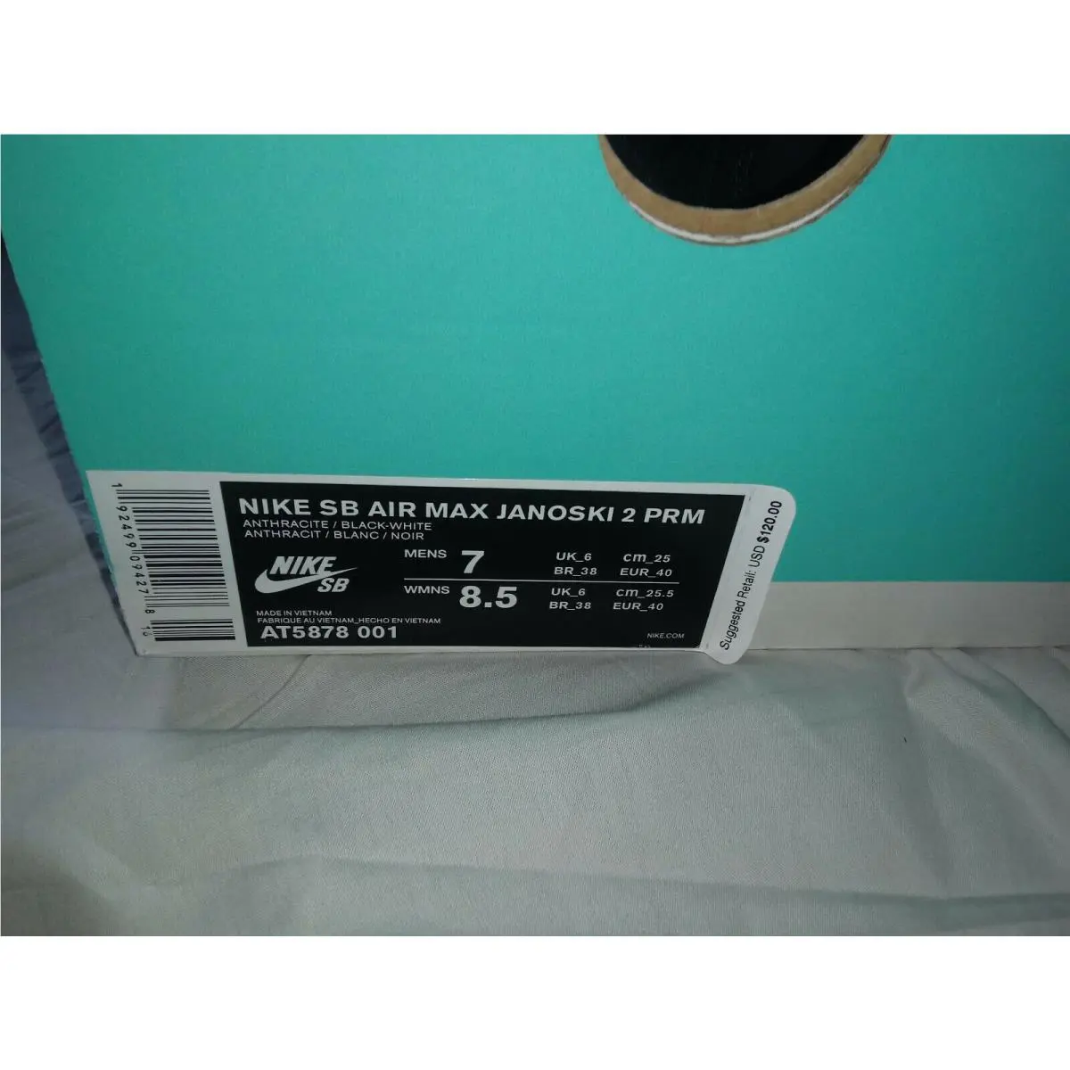 Nike shoes - Nike Air Max Janoski 2 PRM - AT5878-001 - Black, Manufacturer: Anthracite 0