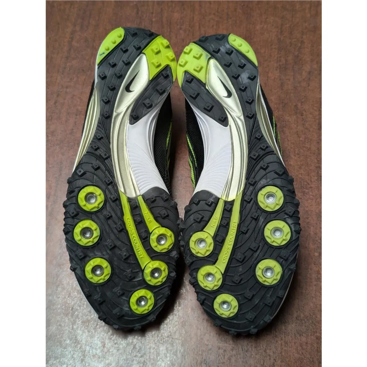 Nike shoes - Nike Zoom Waffle XC - Zoom Waffle - Black Silver Yellow (UPC: 0091205177079) 8