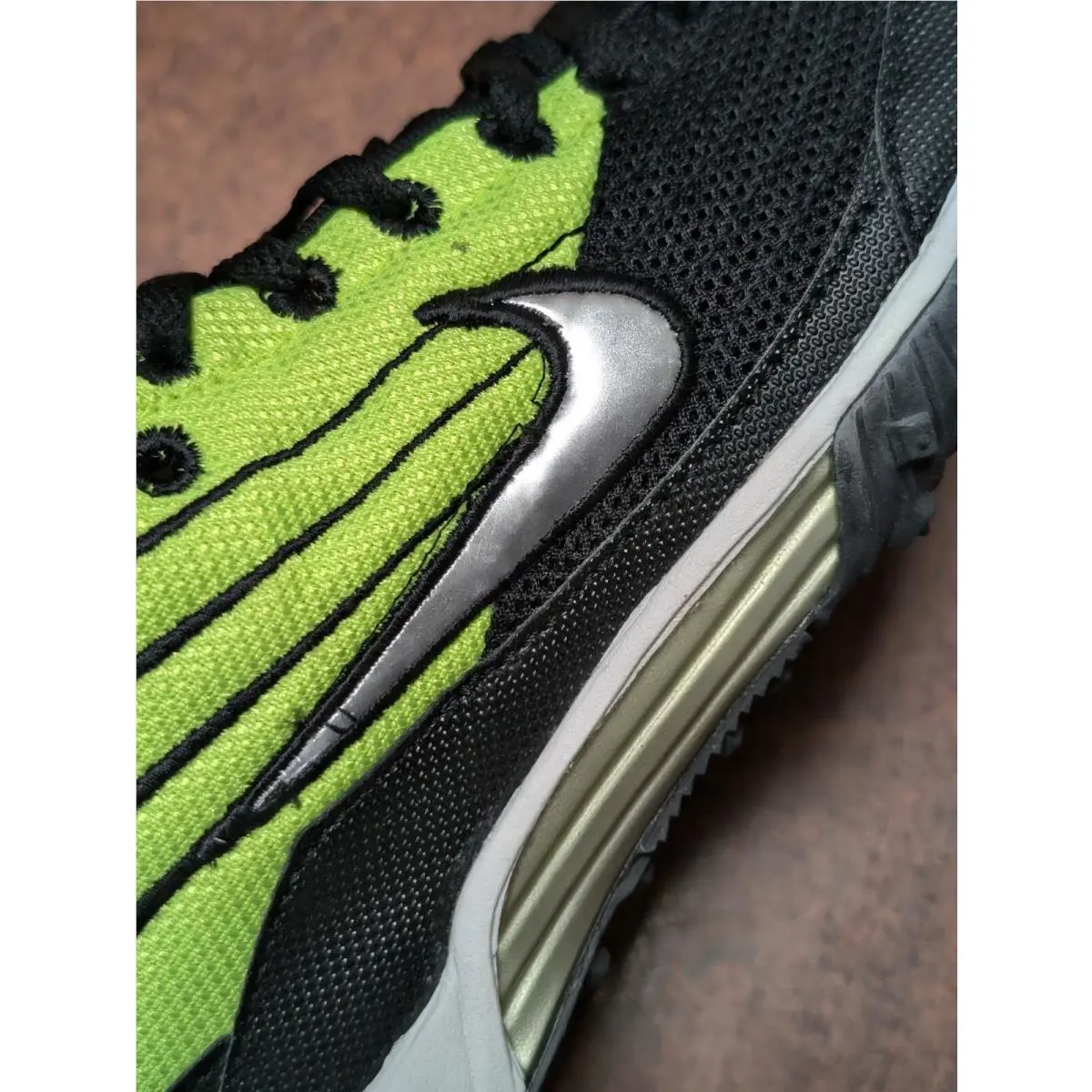 Nike shoes - Nike Zoom Waffle XC - Zoom Waffle - Black Silver Yellow (UPC: 0091205177079) 2