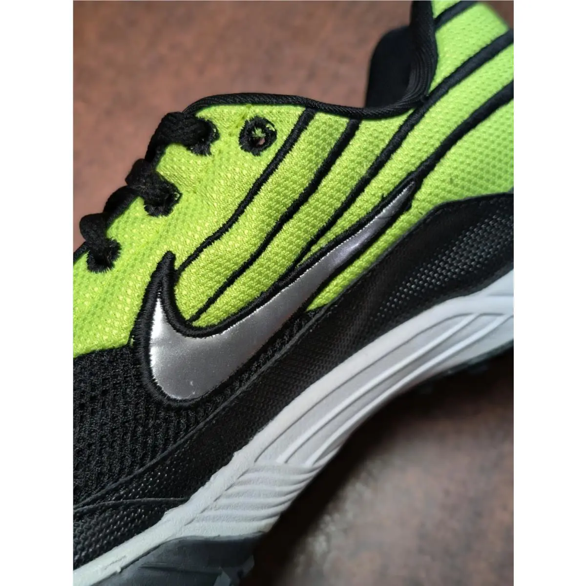 Nike shoes - Nike Zoom Waffle XC - Zoom Waffle - Black Silver Yellow (UPC: 0091205177079) 3