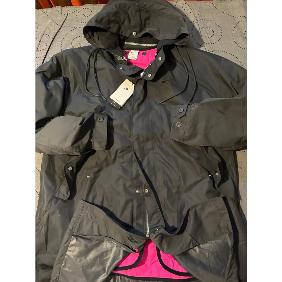 Nike clothing - NIKE THERMA - THERMA - DARK GRAY + PINK 0