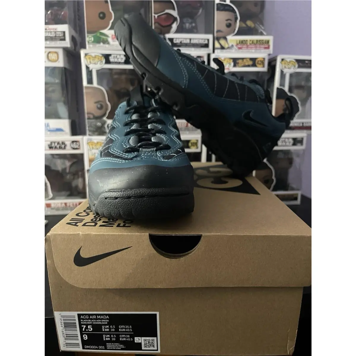 Size 7.5 M / 9 W - Nike Acg Air Mada Ash Green
