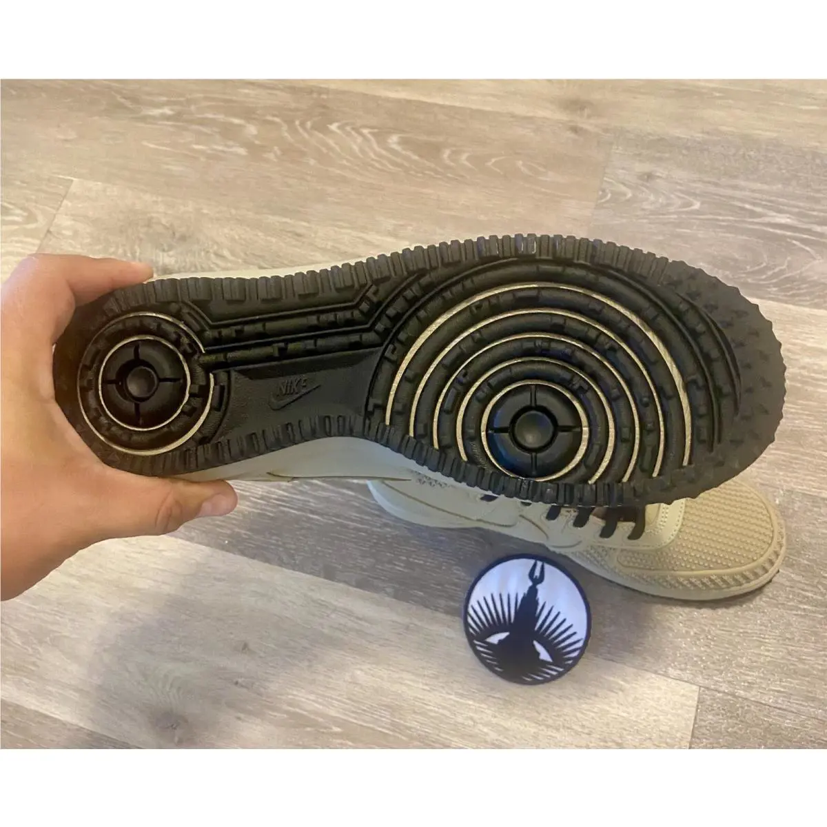 Nike shoes - Nike Lunar Force 1 Duckboot - DZ5320-200 - Limestone/Black/Limestone (UPC: 196152233264) 9