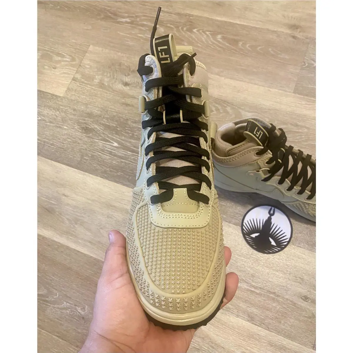 Nike shoes - Nike Lunar Force 1 Duckboot - DZ5320-200 - Limestone/Black/Limestone (UPC: 196152233264) 4