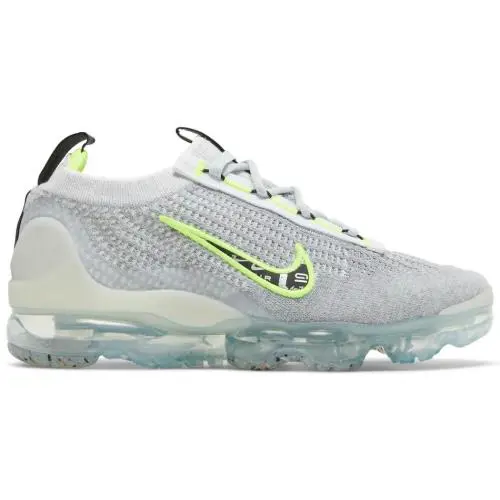 Nike Air Vapormax 2021 FK Logo Pack Wolf Grey Volt DH4085-001 Men`s Size 11 - Gray