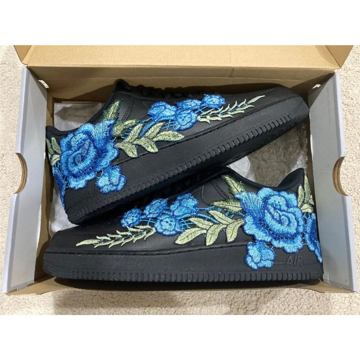 Nike shoes - Nike Air Force 1 - Air Force - Black 5