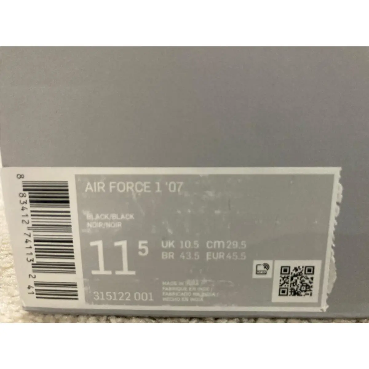 Nike shoes - Nike Air Force 1 - Air Force - Black 6