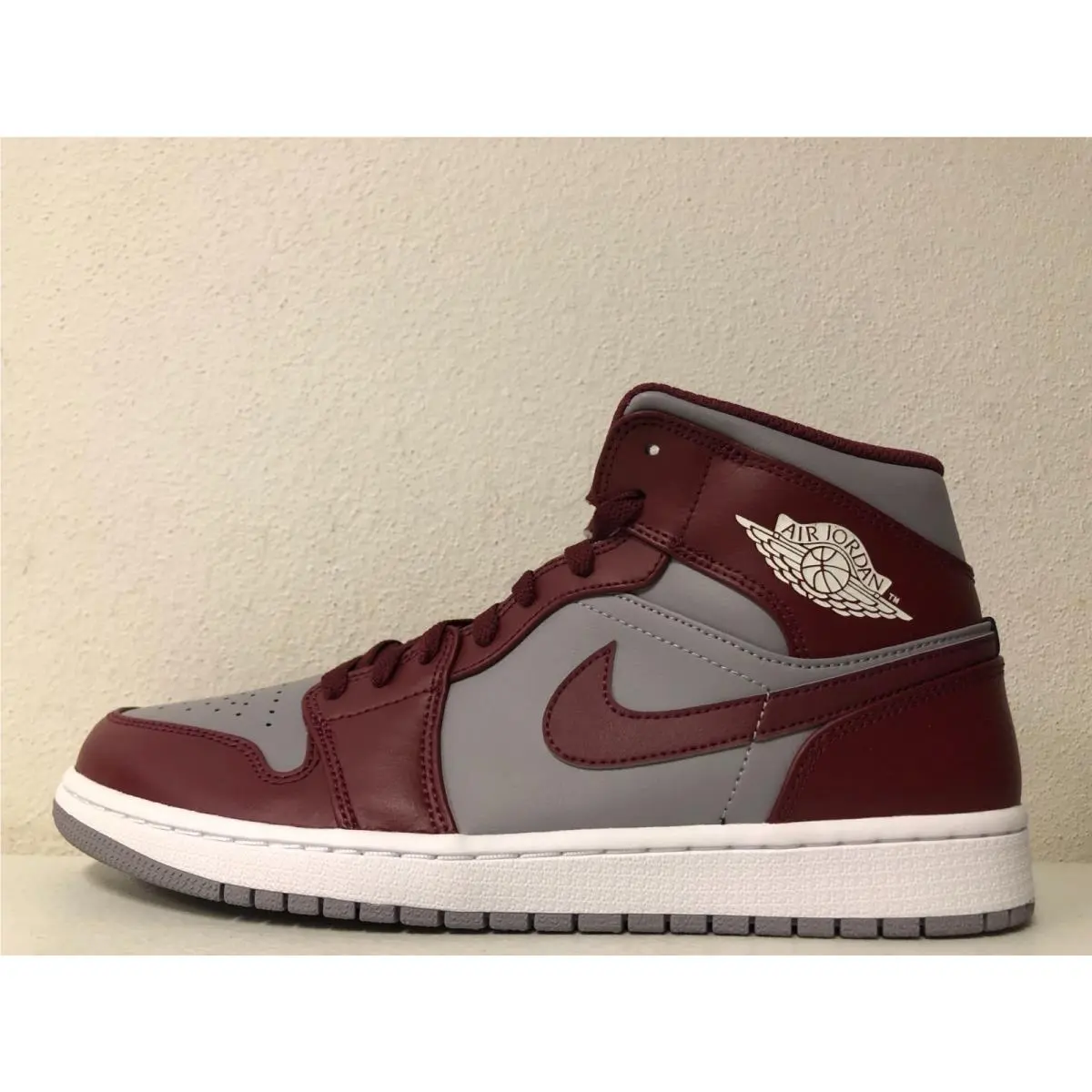 Nike shoes - Air Jordan 1 Mid - Air Mid - DQ8426-615 - Cherrywood Red/White (UPC: 196152219183) 0