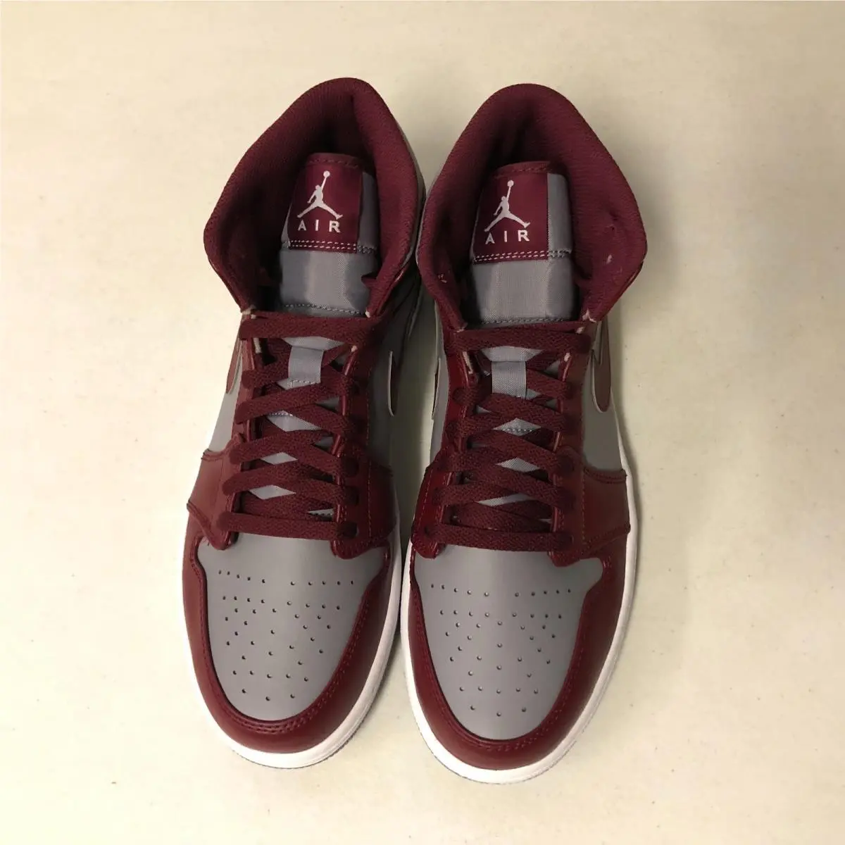 Nike shoes - Air Jordan 1 Mid - Air Mid - DQ8426-615 - Cherrywood Red/White (UPC: 196152219183) 1