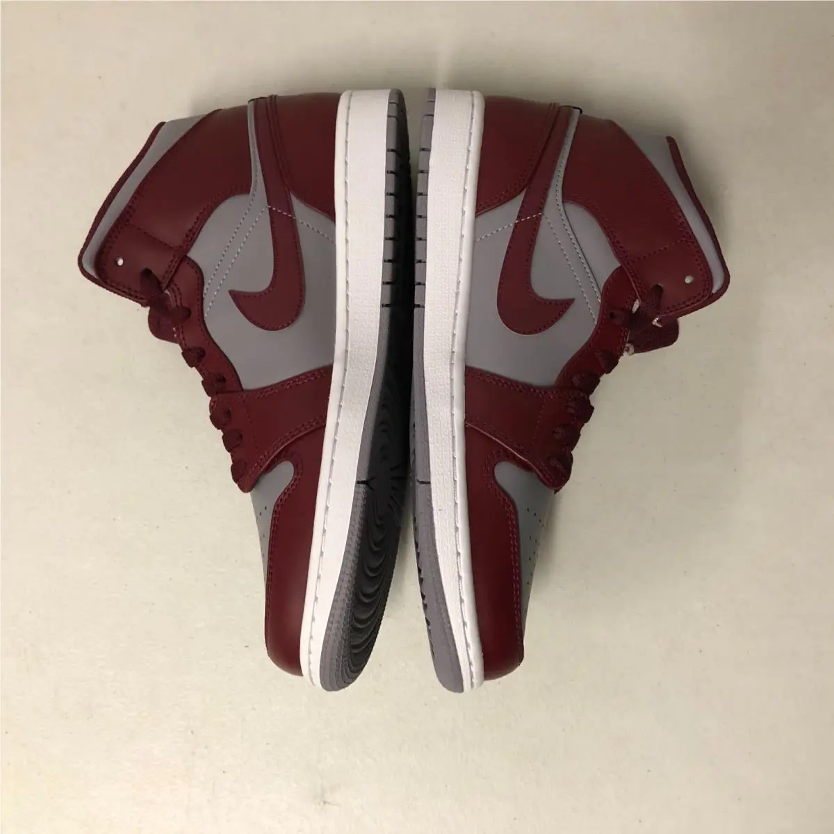 Nike shoes - Air Jordan 1 Mid - Air Mid - DQ8426-615 - Cherrywood Red/White (UPC: 196152219183) 2