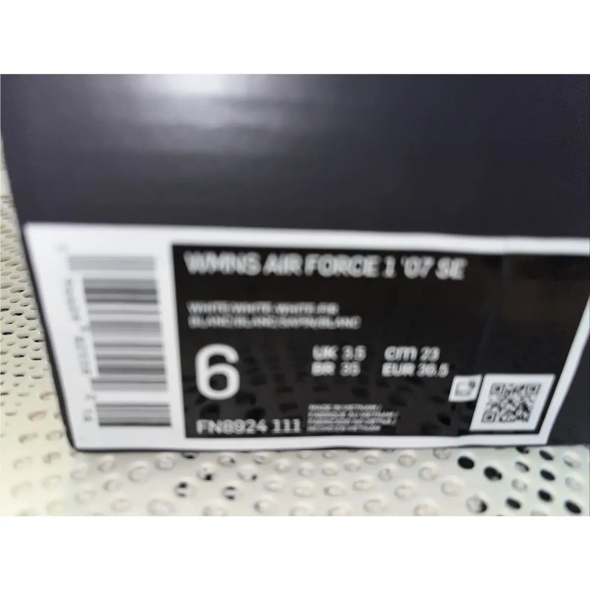 Nike shoes - Nike Air Force 1 `07 SE - FN8924-111 - White/White-White-Fir 14