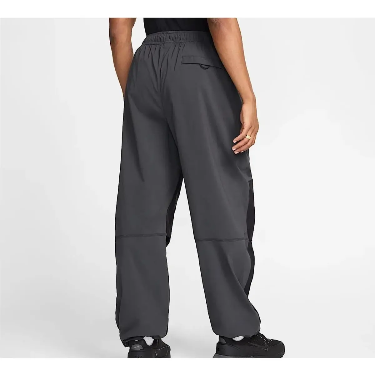 Nike clothing - Nike Tech Woven Oversized Pants - HM7158 - Black / Gray - Green (UPC: 197600960824) 1