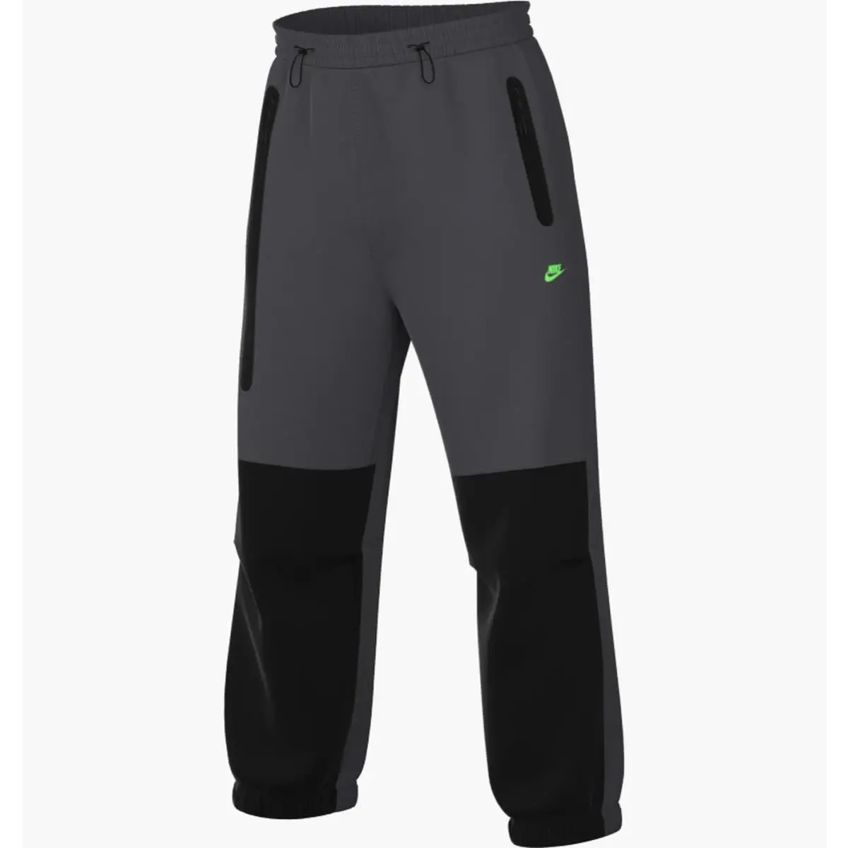 Nike clothing - Nike Tech Woven Oversized Pants - HM7158 - Black / Gray - Green (UPC: 197600960824) 3