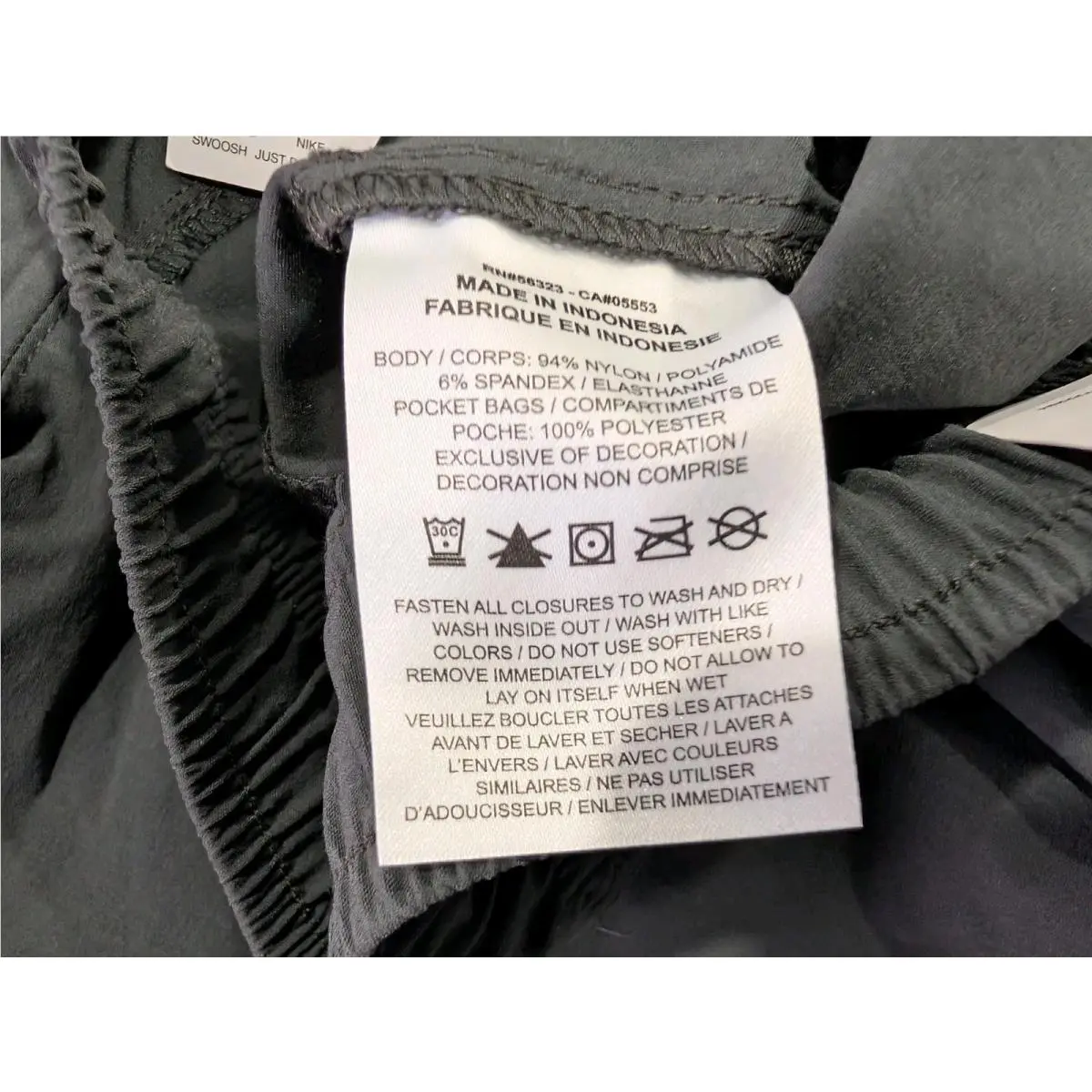 Nike clothing - Nike Tech Woven Oversized Pants - HM7158 - Black / Gray - Green (UPC: 197600960824) 17