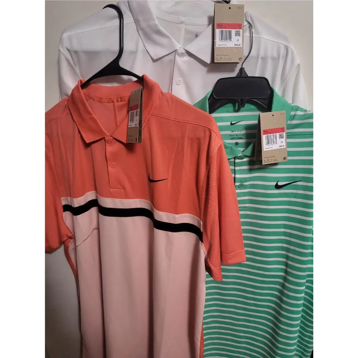 3-NWTS-Nike Mens Dri-fit Victory Stripe Polo Shirt Striped-DH0829