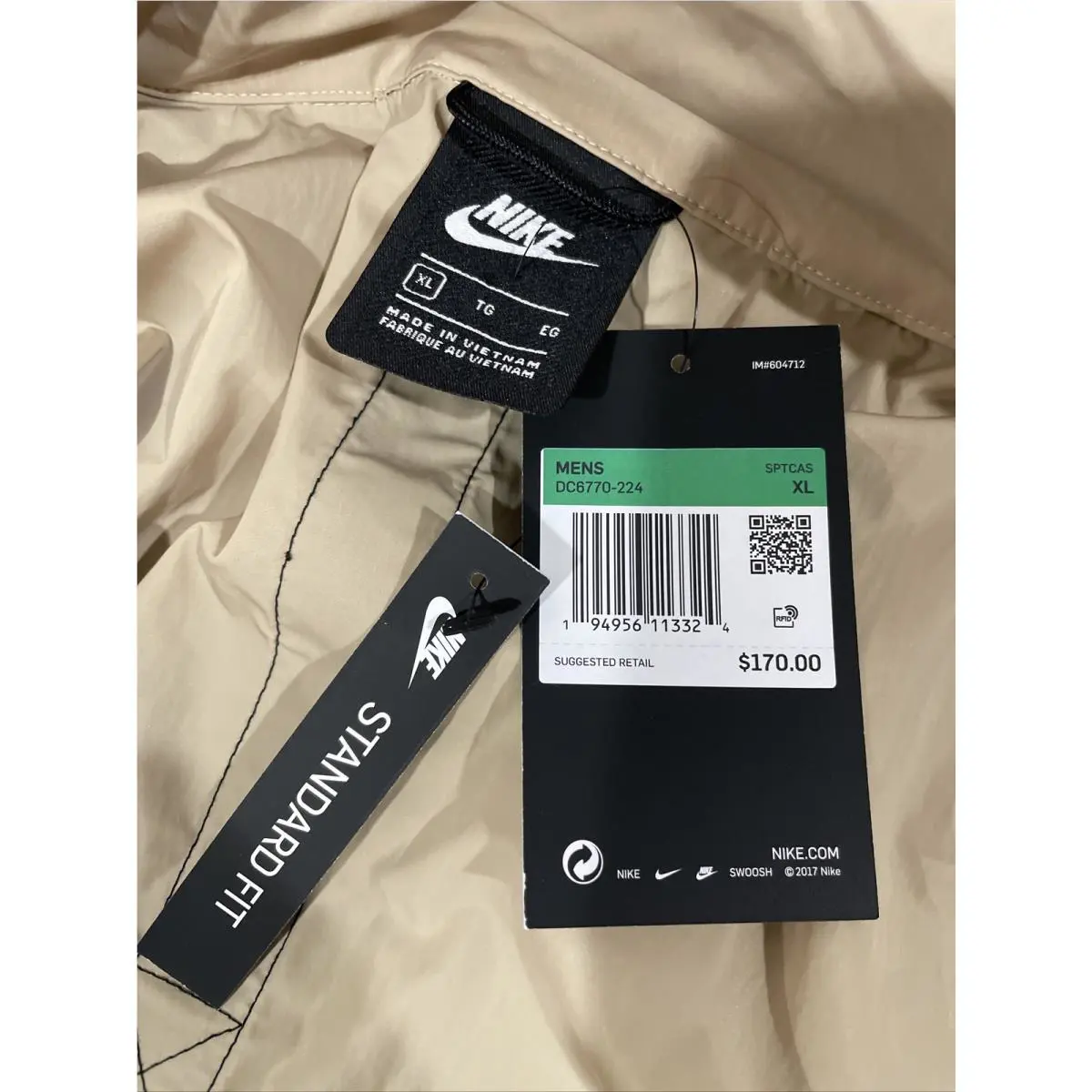 Nike clothing - Sportswear - Sportswear - Grain/Black (UPC: 194953009057) 9