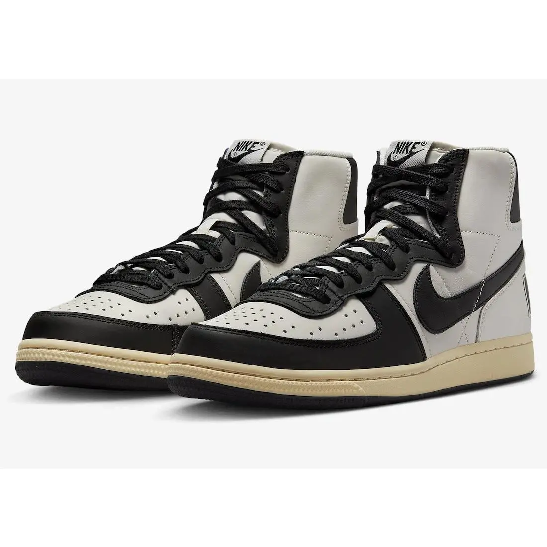 Mens 12 -nike Terminator High FD0394-030 Panda Phantom Black Vanilla Sail Retro