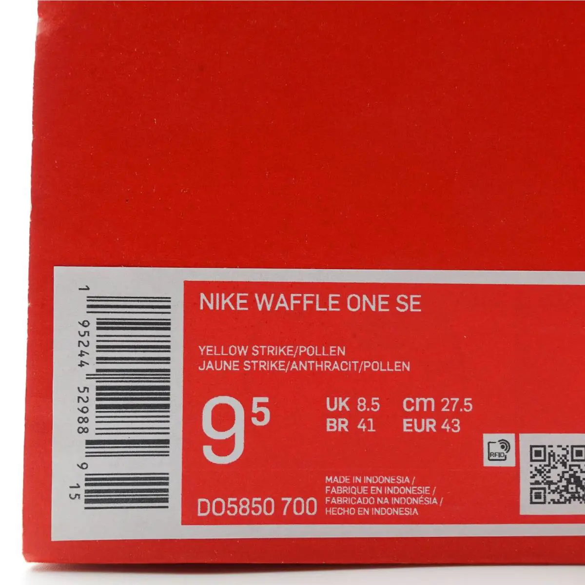 Nike shoes - Nike Waffle One - Waffle One - DO5850-700 - Black, Yellow 9