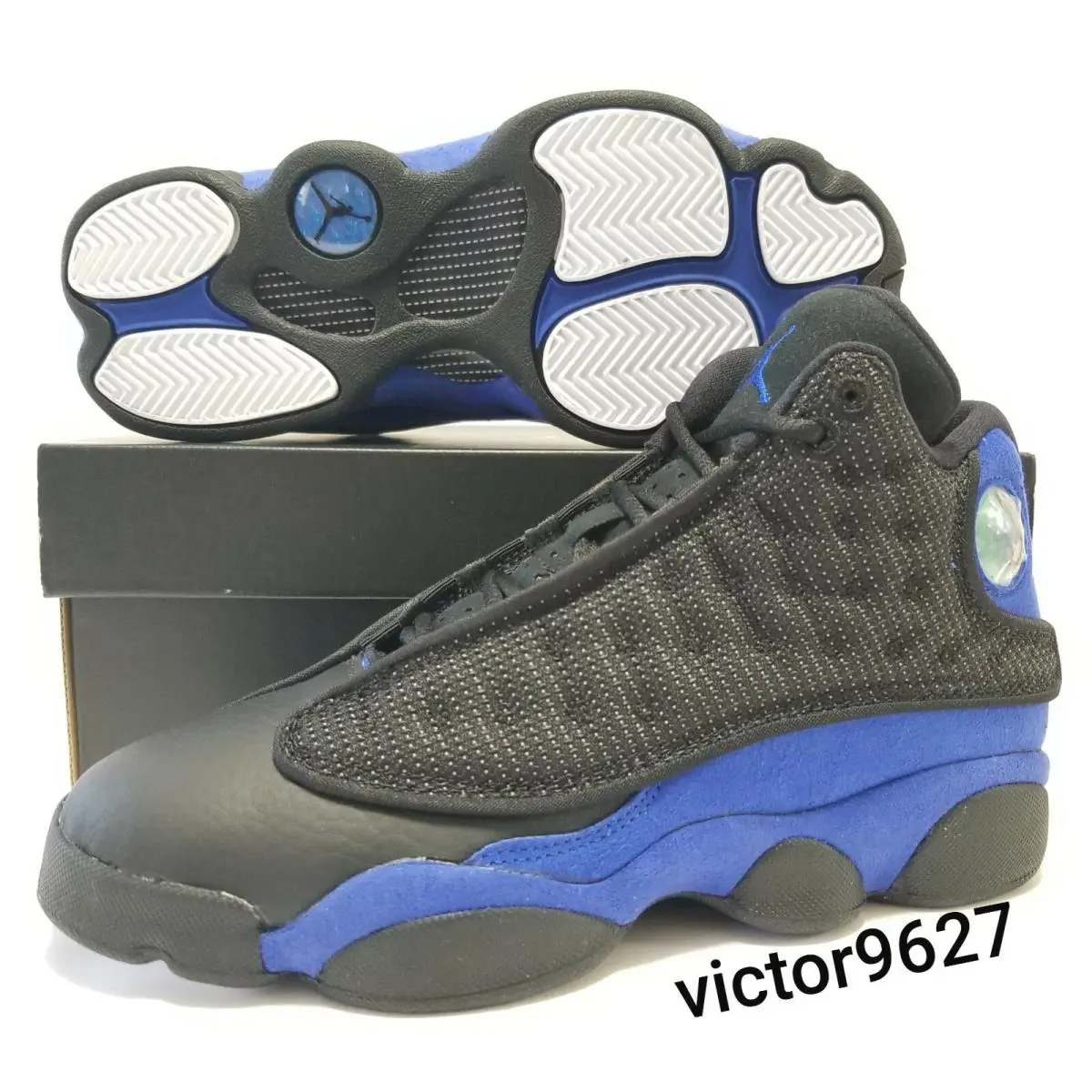 Nike shoes - Nike Air Jordan 13 Retro Hyper Royal - 414571-040 884129-040 - Black/Blue, Manufacturer: Black/Hyper Royal-Black-White (UPC: 194498336809) 0