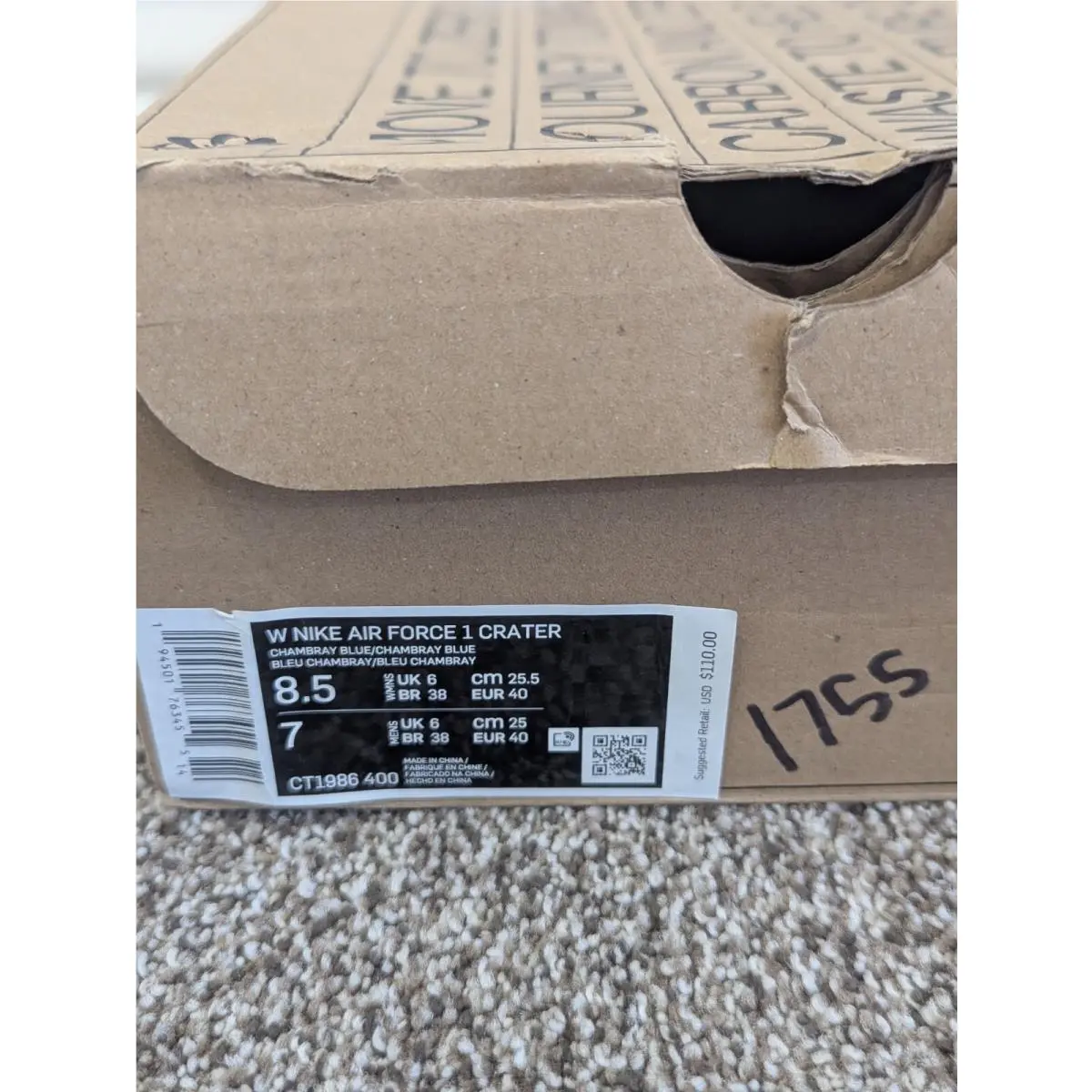 Nike shoes - Nike Air Force 1 - Air Force - CT1986-400 - Blue 6