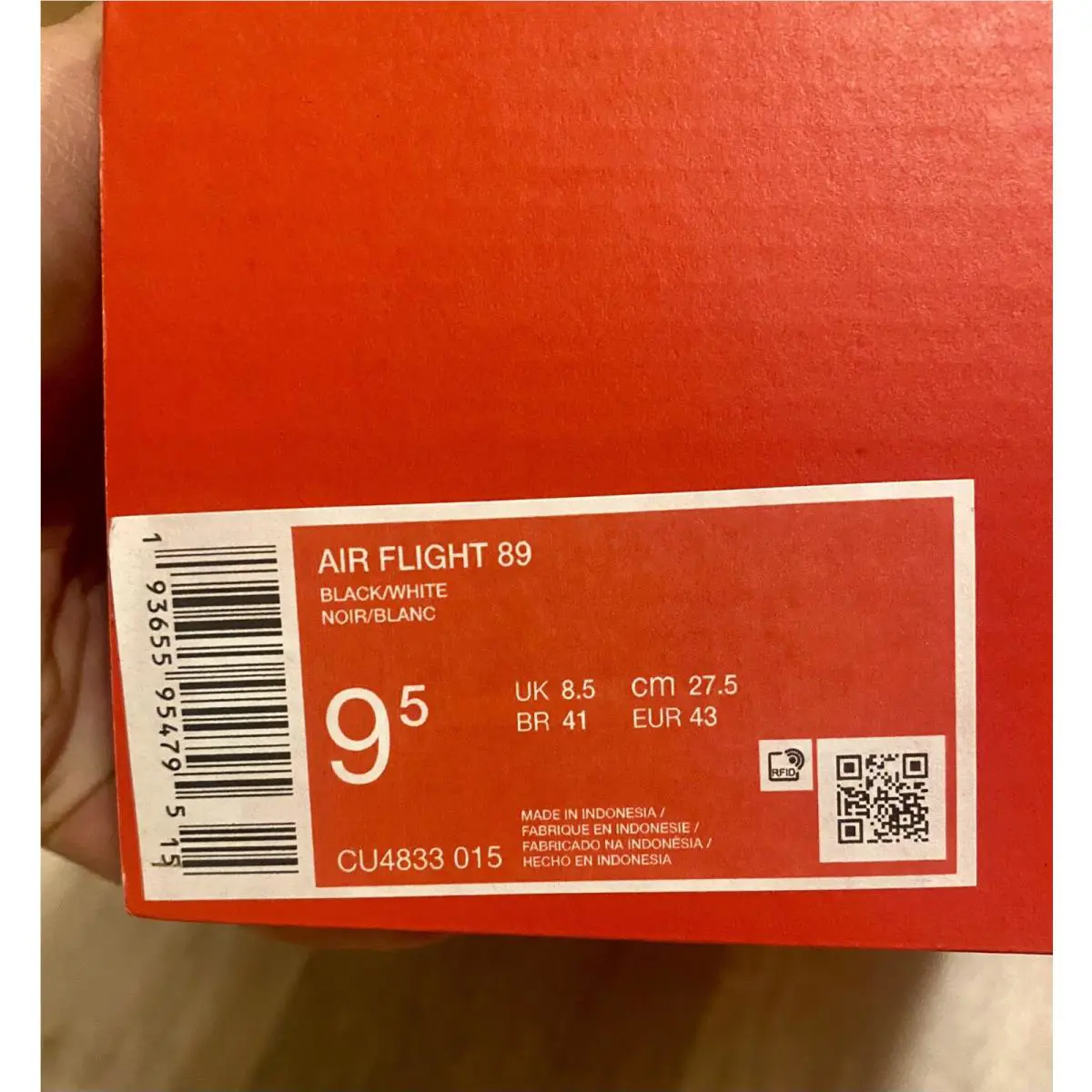 Nike shoes - Nike Air Flight 89 - Air Flight - CU4833-015 - Black/White (UPC: 193655954795) 10