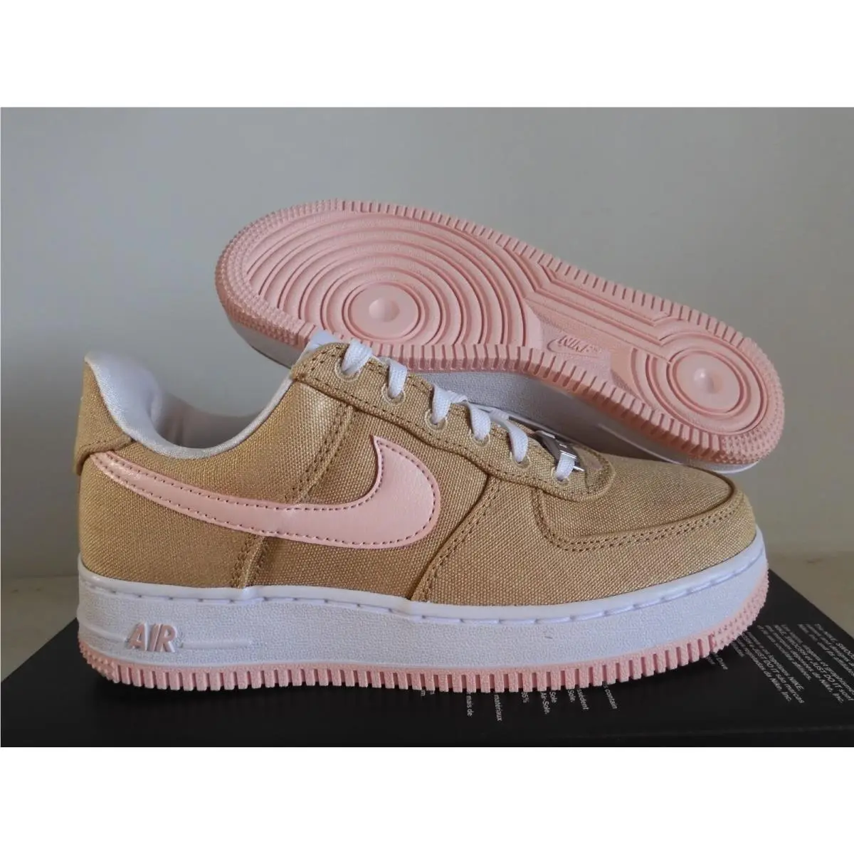 Nike Air Force 1 Retro LL QS Linen Brown Sz 4.5 Mens / Womens Sz 6 HV2021-200 - Brown