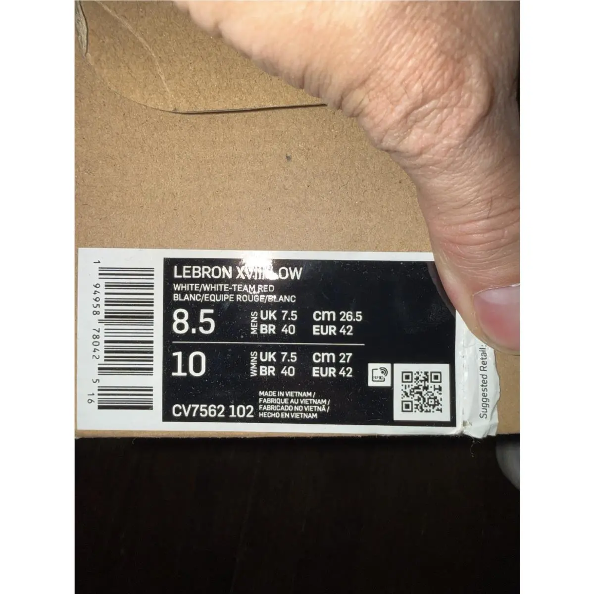 Nike shoes - Mimi Plange x Nike LeBron 18 - CV7562-102 - White 8