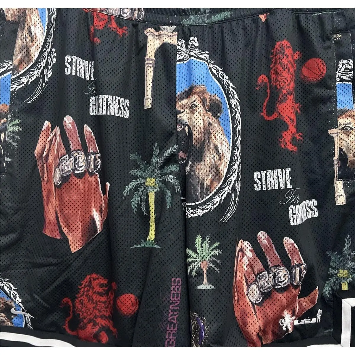 Nike clothing - Nike DNA LeBron Strive For Greatness Shorts - FN3000-010 - Black (UPC: 196975374236) 2