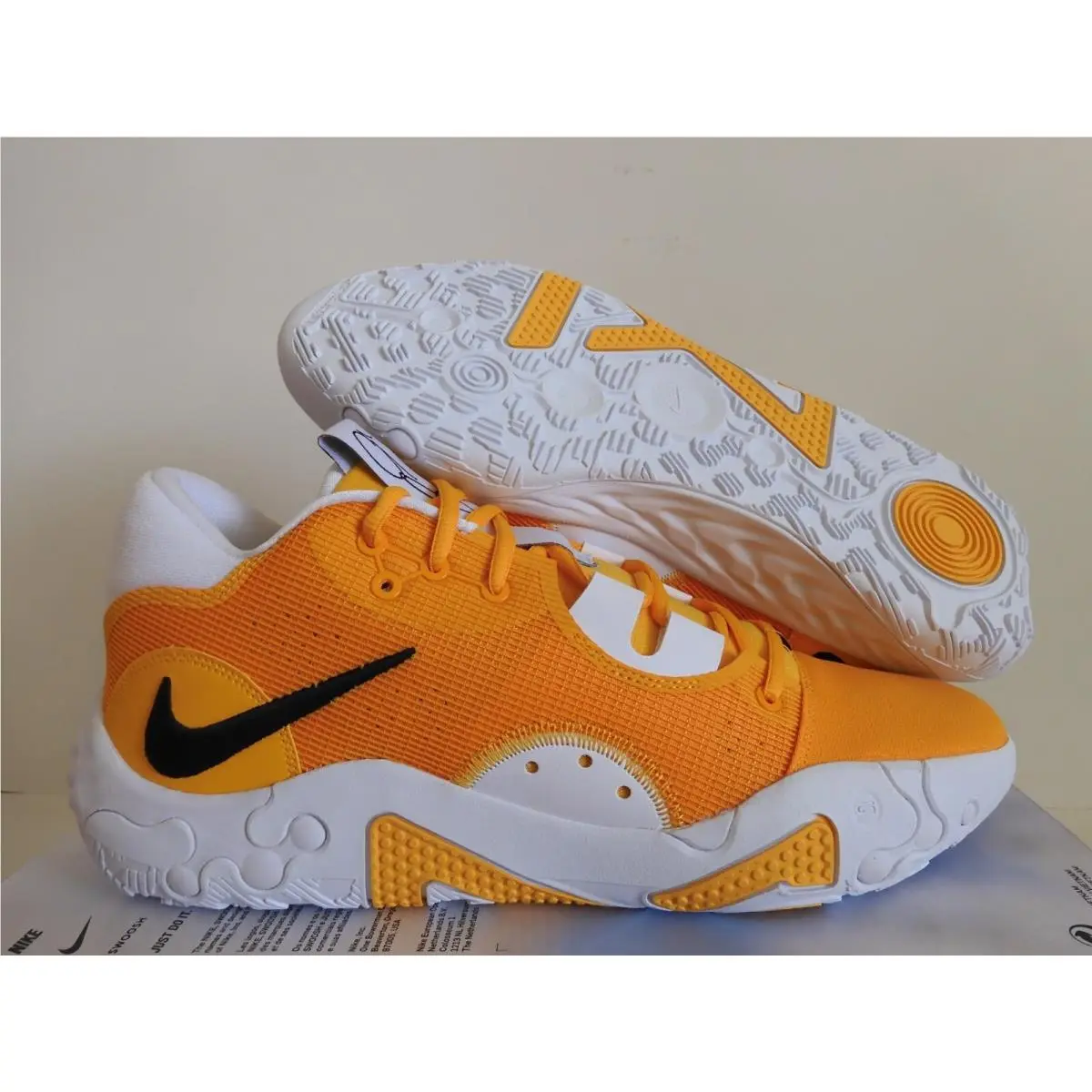 Nike PG 6 TB Promo Paul George University Gold-black-white SZ 13 DX6654-701