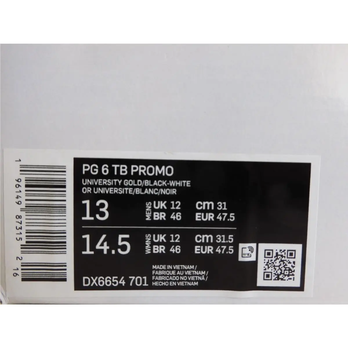 Nike shoes - Nike PG 6 - DX6654-701 - Gold (UPC: 196149873152) 3