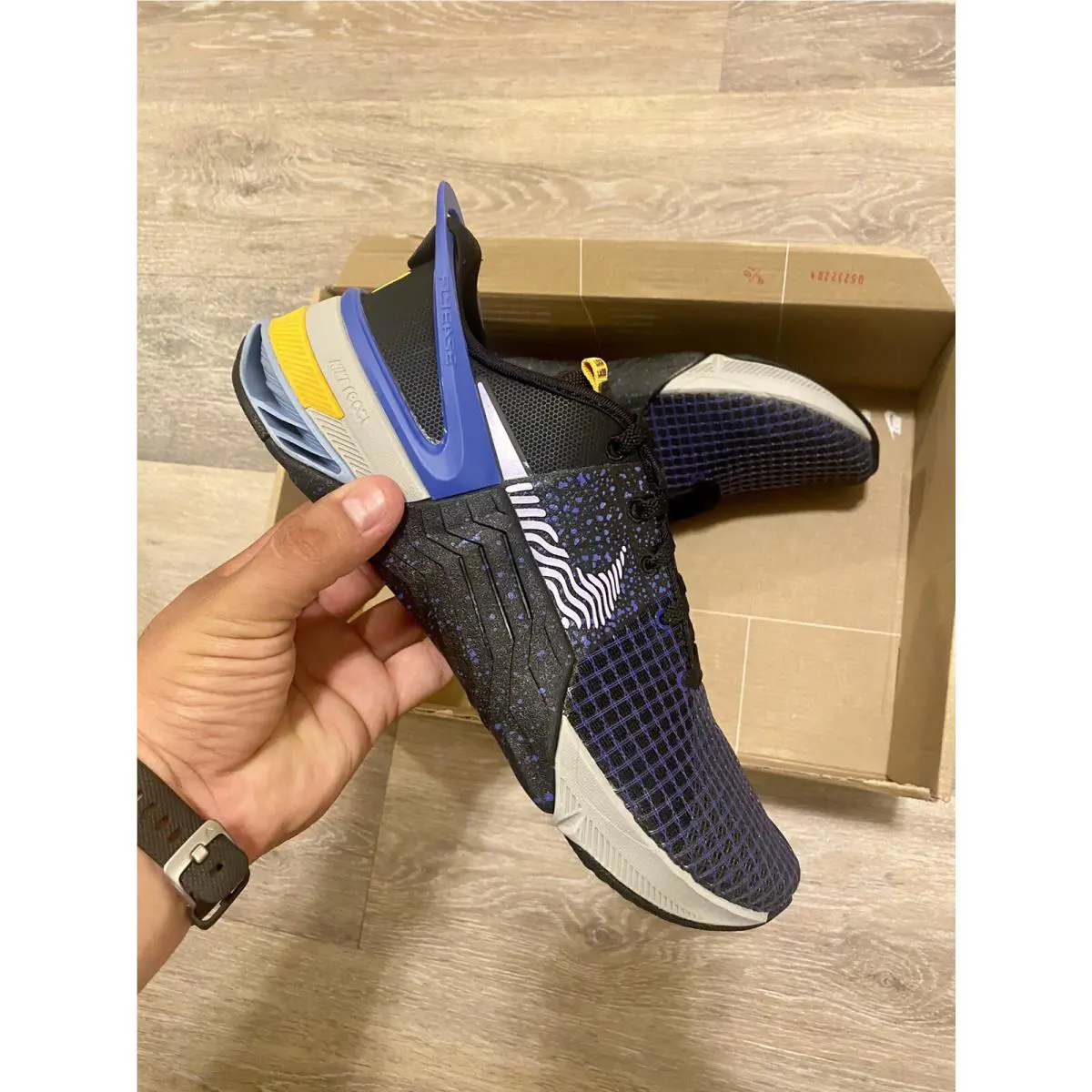 Nike shoes - Nike Metcon 8 Flyease - Metcon Flyease - DO9381-001 - Black-Light Thistle-Lapis (UPC: 196149187600) 8