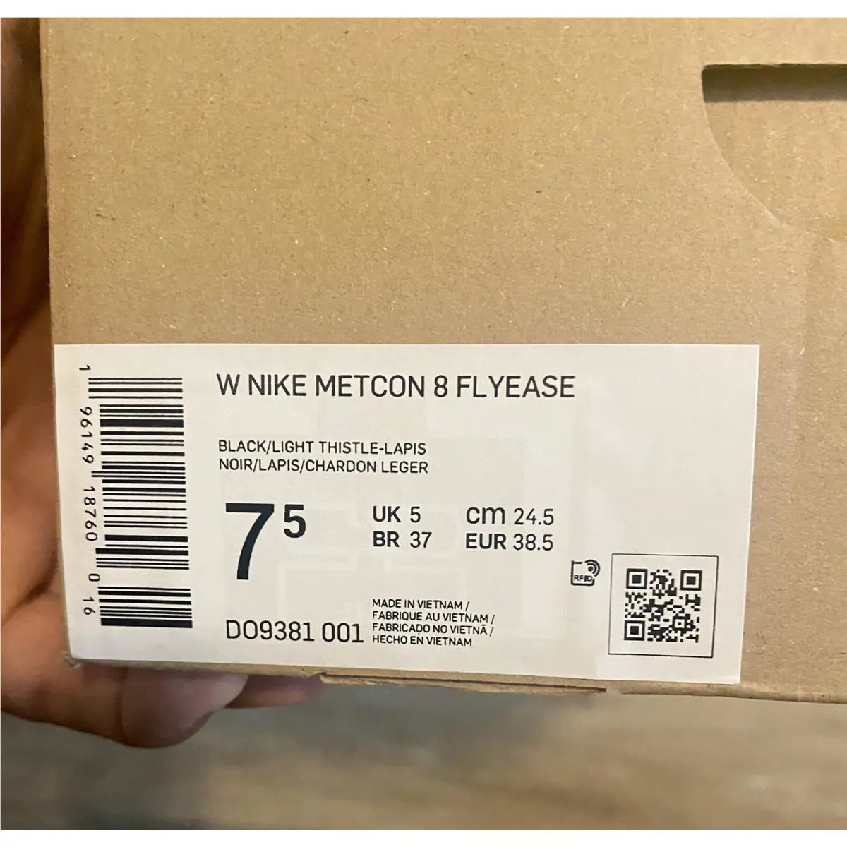 Nike shoes - Nike Metcon 8 Flyease - Metcon Flyease - DO9381-001 - Black-Light Thistle-Lapis (UPC: 196149187600) 10