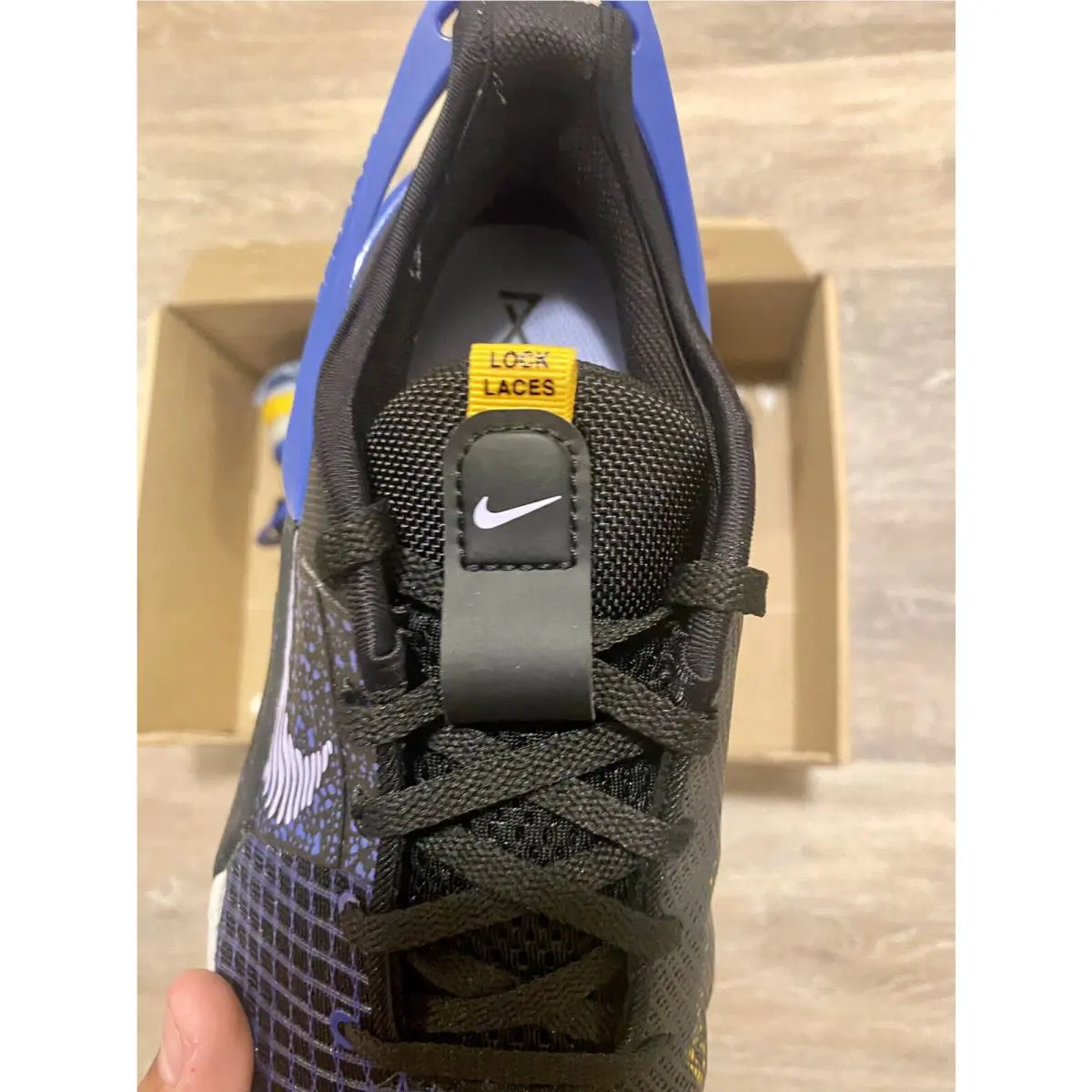 Nike shoes - Nike Metcon 8 Flyease - Metcon Flyease - DO9381-001 - Black-Light Thistle-Lapis (UPC: 196149187600) 6