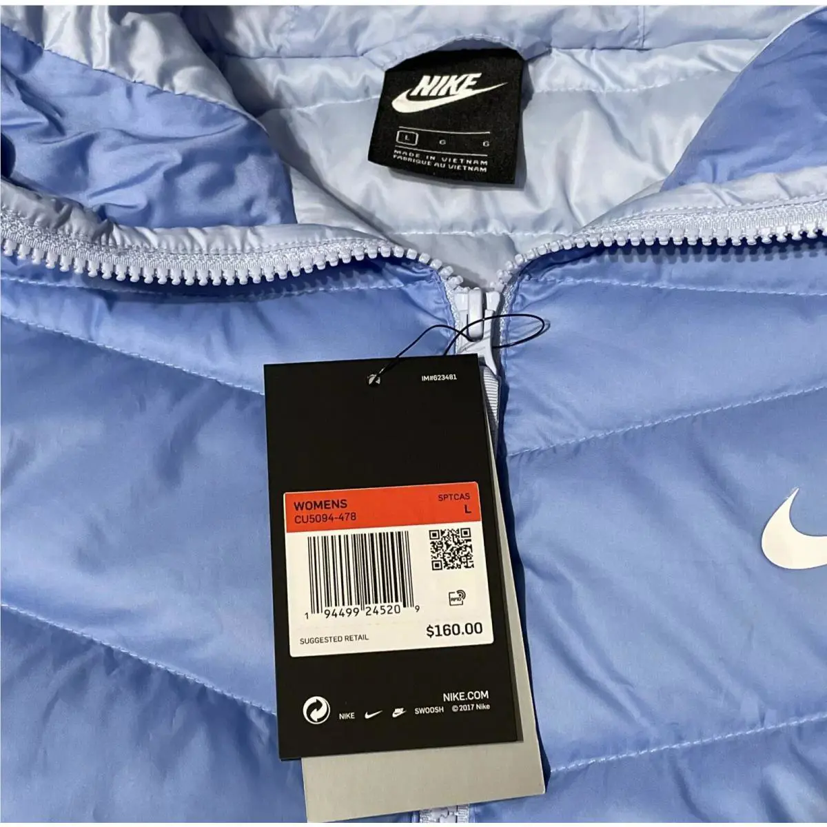 Nike clothing - Nike Windrunner - Windrunner - Powder Blue (UPC: 0194499245209) 5