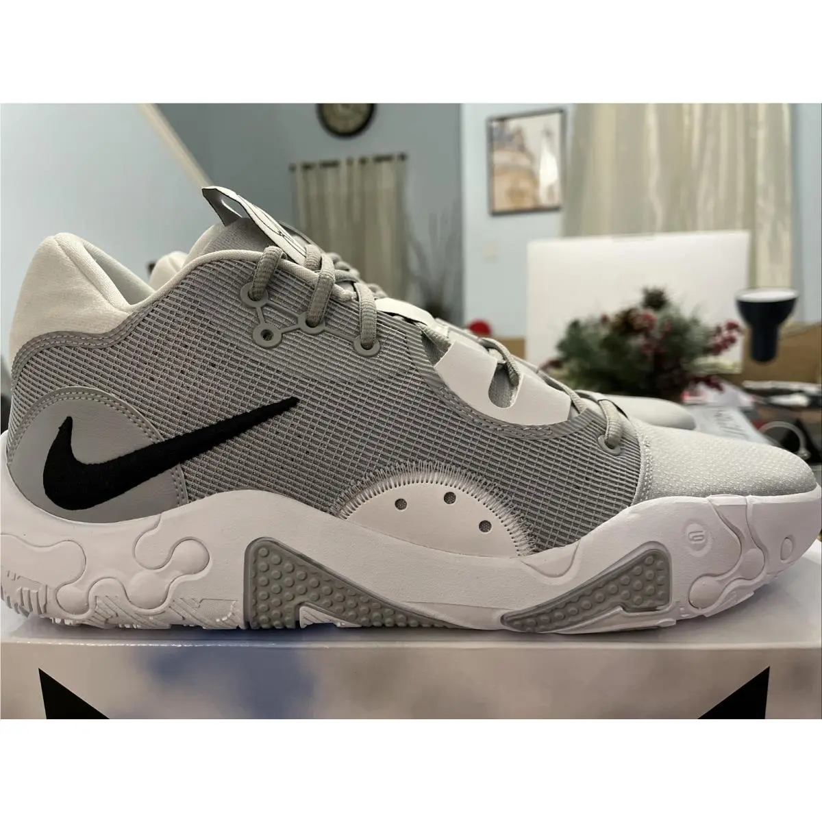 Nike PG 6 TB Promo `wolf Grey Black White DX6654-003 Men`s Size 13 Nolid