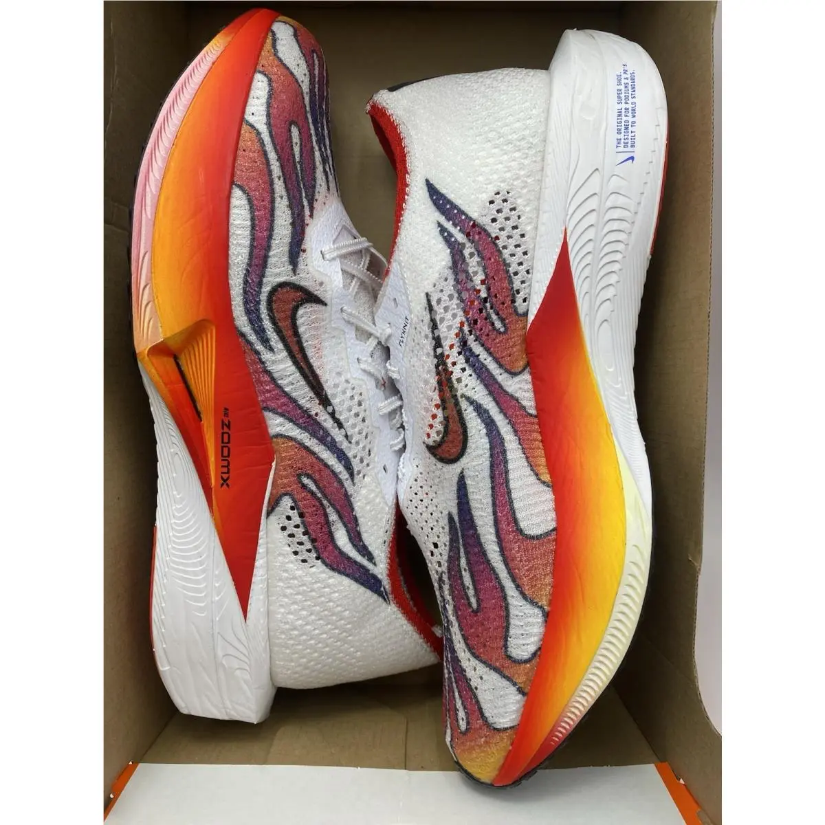 Nike shoes - Nike ZoomX Vaporfly - ZoomX Vaporfly - HQ3504 100 - White/Habanero Red-Black (UPC: 197601790123) 5