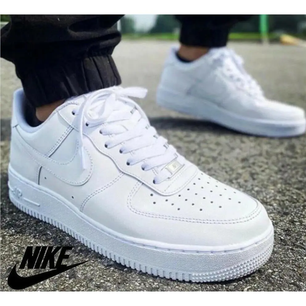 Nike Air Force 1 GS 314192 117 White/white-white Kids Size 7Y