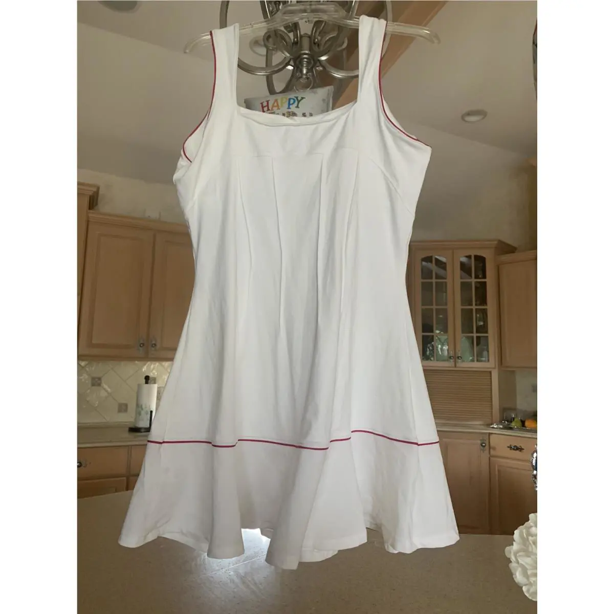 Nike clothing - Nike Dri Fit SERENA WILLIAMS WIMBY Tennis Dress - Whites (UPC: 887223926801) 6
