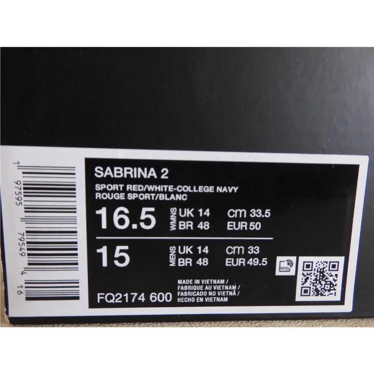 Nike shoes - Nike Sabrina 2 - Sabrina - Fq2174-600 - Red (UPC: 197595795494) 3