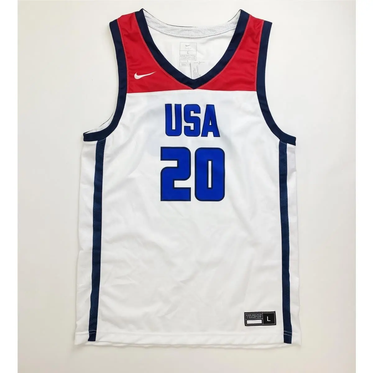 Nike Usa Digital Dri-fit Pinnacle Legend Basketball Jersey 2 Mens L White DC2315