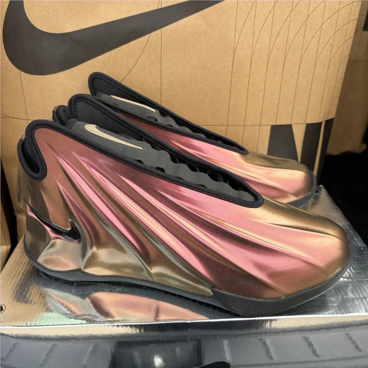 Nike G.t Future ‘copper Egg’ Metallic Bronze Nby FZ5590 900 Men`s Size 14 - Orange