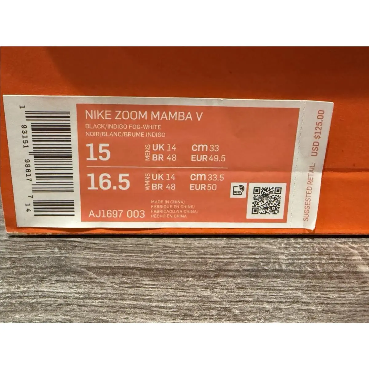 Nike shoes - Nike Zoom Mamba - Zoom Mamba - AJ1697 003 - Black 12