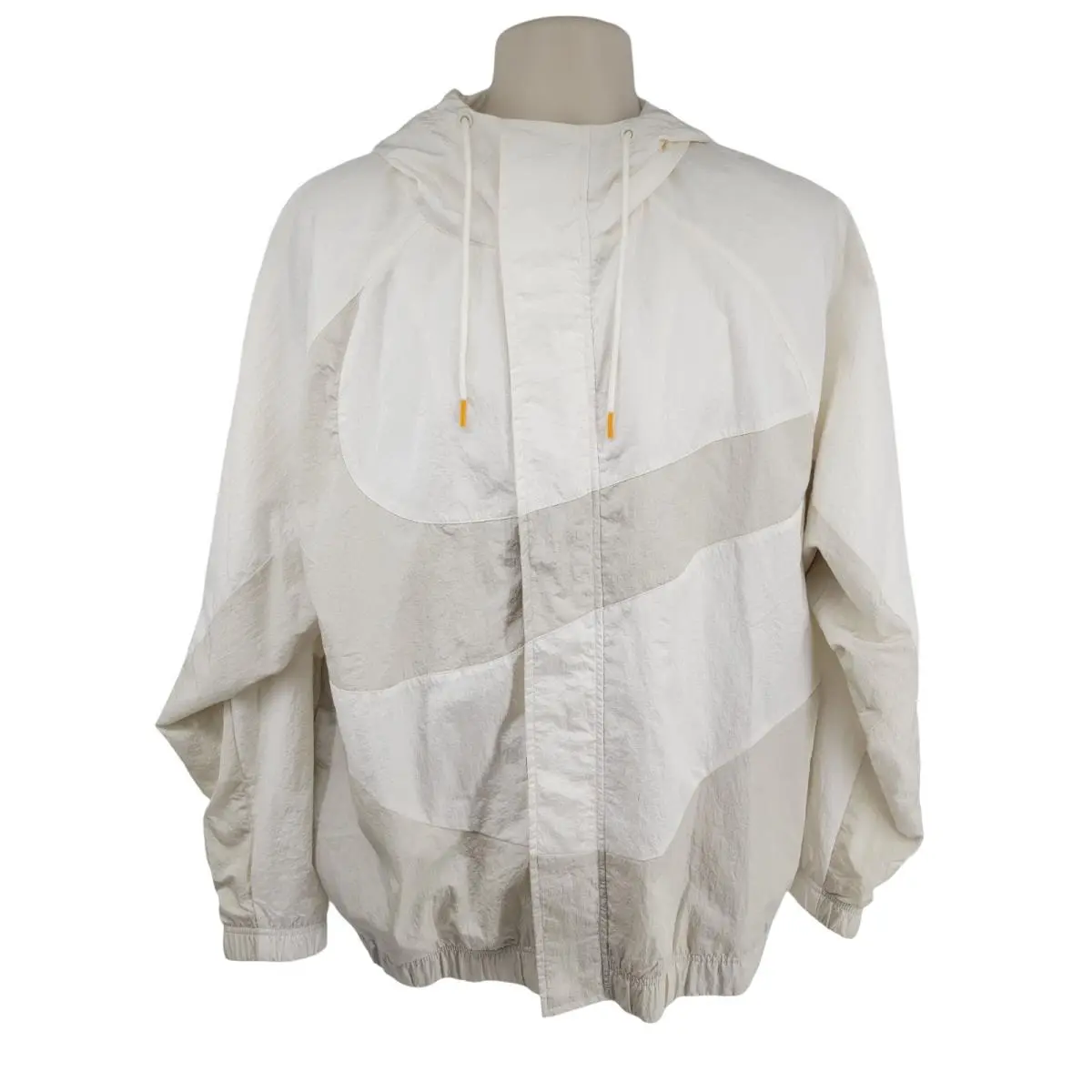 Nike Sportswear Men`s XL Woven Lined Big Swoosh Jacket Sail DD5967-133