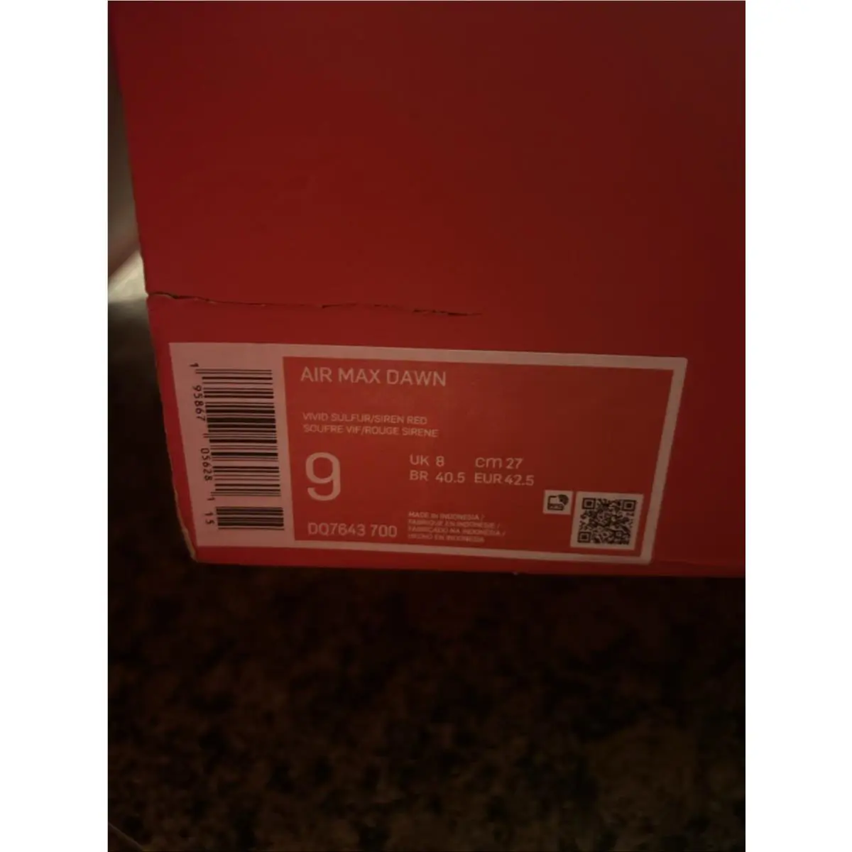 Nike shoes - Nike Air Max Dawn - Air Max Dawn - DQ7643-700 - Yellow 10