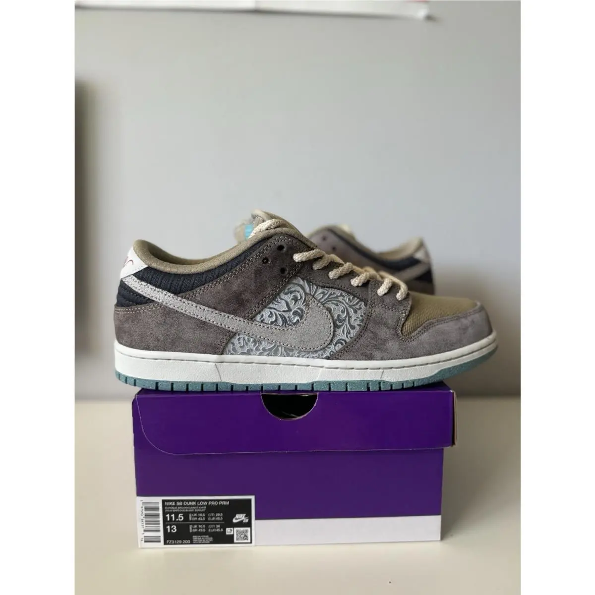 SB Dunk Low Pro Prm Big Money Savings FZ3129-200 Size 11.5 Men’s by Nike