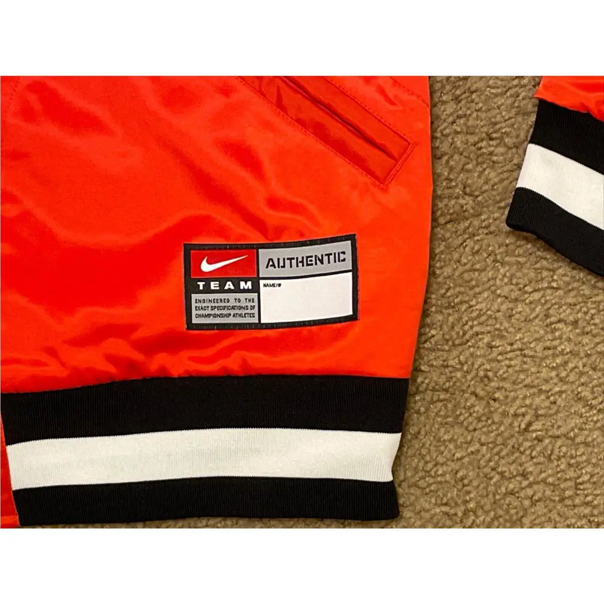 Nike clothing Varsity Skate Jacket - Orange 1