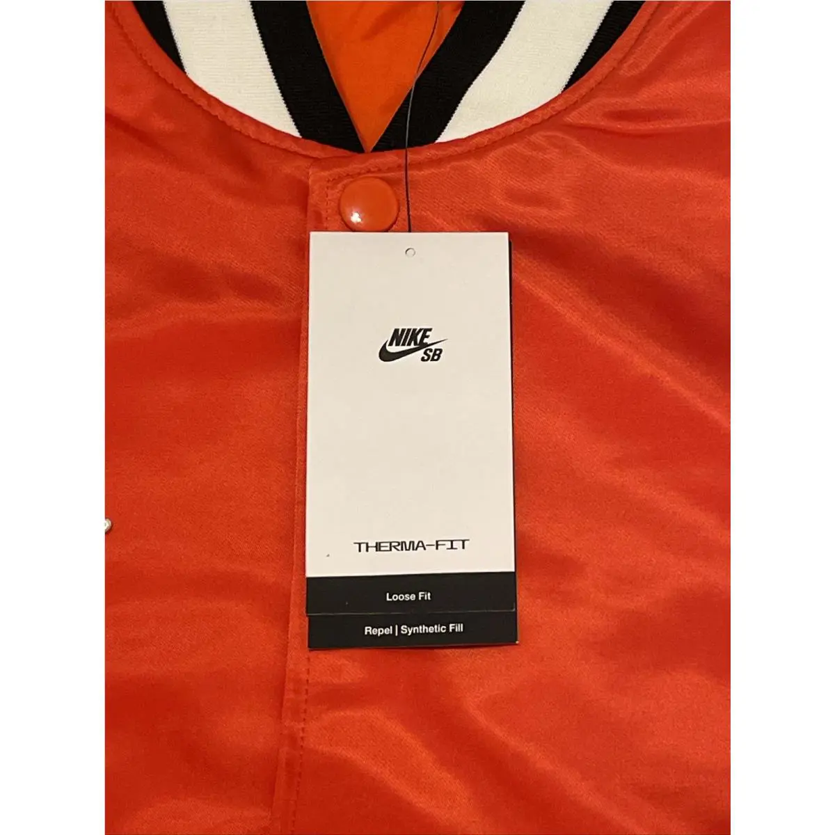 Nike clothing - Varsity Skate Jacket - Varsity Skate Jacket - DQ6279891 - Orange (UPC: 0195871985096) 3