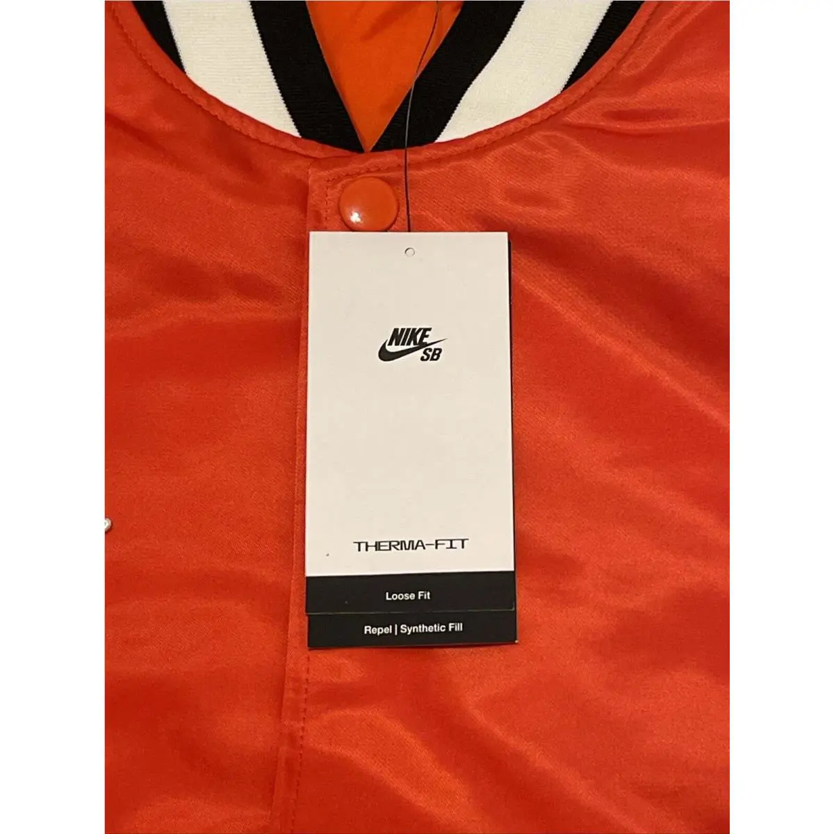 Nike clothing Varsity Skate Jacket - Orange 3